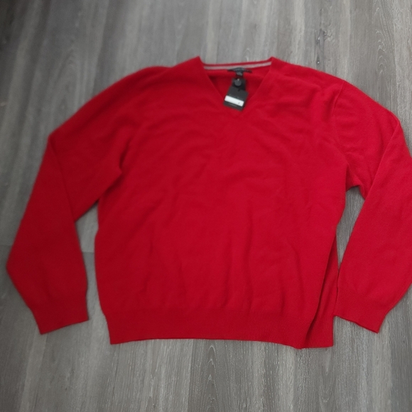 Kenneth Robert's Platinum 100% Cashmere red sweater Nwt Size XXL - Picture 1 of 5